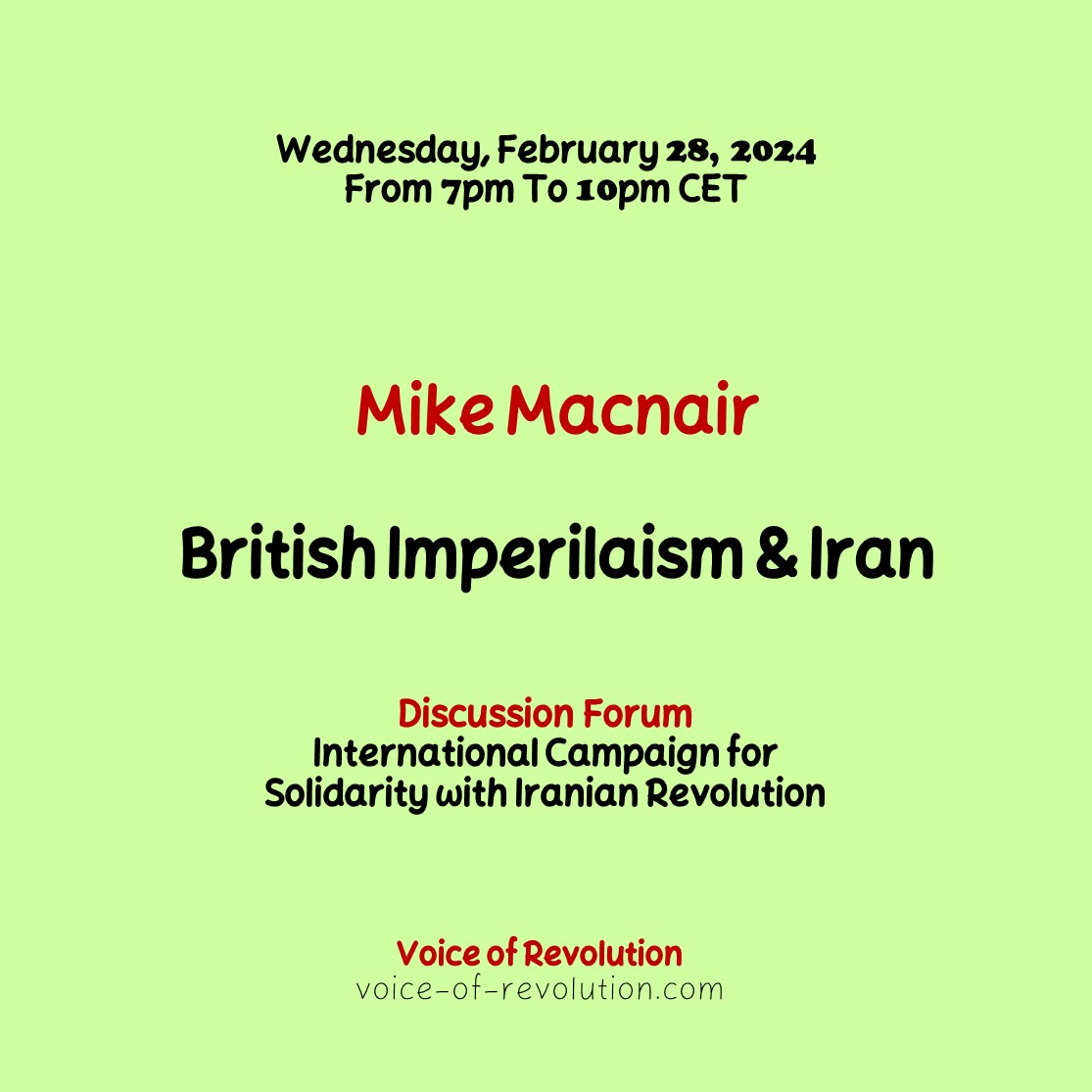 You are currently viewing Mike Macnair – British Imperialism & Iran